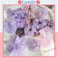 【Ready Stock】 ♟☃◎ C18 Purple Hair Tie Korean Fashion Scrunchie