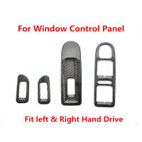 Carbon Fiber Printed Car Window Control Door Handle Panel Cover Moulding Trim for Volkswagen Golf 6 2009 2010 2011 2012 Styling