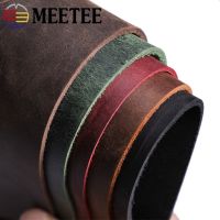 Meetee 50X136cm 0.9/1.2mm Thickness Faux Artificial Synthetic Leather Fabric for Sewing DIY Bag Book Material Home Accessories