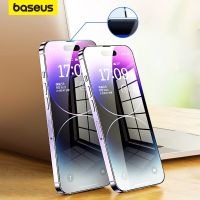 Baseus 2ชิ้น0.3มม. ปกป้องหน้าจอสำหรับ14 13 12 11 Pro Xs XR กระจกเทมเปอร์ปกป้องหน้าจอสำหรับกระจก12 Pro Max