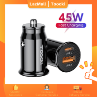 Toocki 45วัตต์มินิ USB Car C Harger ค่าเร็ว3.0ชาร์จอย่างรวดเร็วสำหรับ Samsung S22 +/อัลตร้าหัวเว่ย Xiaomi Realme