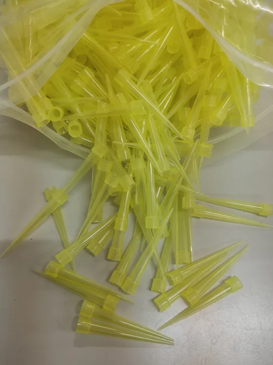 Yellow Pipette tips 200ul, 1000 pcs. / pack Lazada PH