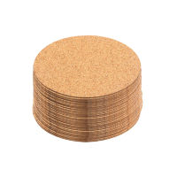 50pcs Kitchen Cork Coaster Self Adhesive Pad Drink Squares Round DIY Table Decor Cup Mat Mini Board Household Supplies Crafts