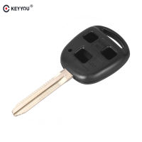 KEYYOU 20X 3ปุ่มเปลือกกุญแจรีโมทสำหรับโตโยต้า43 Cruiser Camry Fob ออโต้คาร์ที่สำคัญที่ครอบคลุมกรณีเจียระไนใบมีดรถจัดแต่งทรงผม