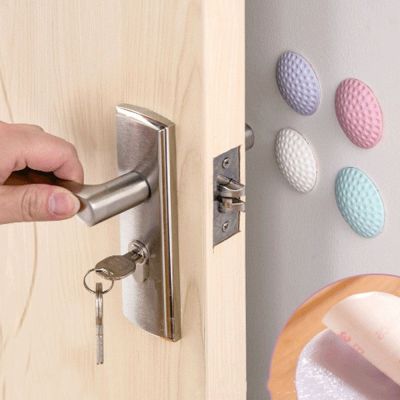 1PC Rubber Door Handle Bumpers Self Adhesive Protection Porte Pad Mute Sticker Round Square Wall Protector Pad