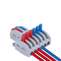 Two In and Six Out Quick-connection Terminal Wire Splitter Box Flame-retardant Plastic Junction Box Electrical Accessories
