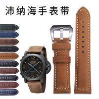 ▶★◀ Suitable for Panerai watch strap cowhide genuine leather watch strap men panerai matte retro crazy horse leather watch strap accessories