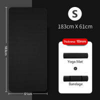 1015mm Thicken Yoga Mat NBR Non-slip High Density Men Sports Exercise Fitness Mats For Gym Home Gymnastics Dance Pad XA36L