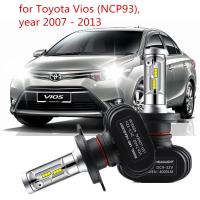 ไฟหน้ารถยนต์ H4 6000k สีขาว สําหรับ Vios (NCP93) ปี 2007-2013 Accessories