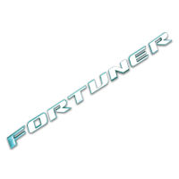 Logo FORTUNER โลโก้ 37x2x0.2 จำนวน 1ชิ้น สีโครเมียม Toyota Fortuner โตโยต้า ฟอร์จูนเนอร์ ฟอจูนเนอร์ 4ประตู ปี 2016-2018  สินค้าราคาถูก คุณภาพดี Logo Emblem