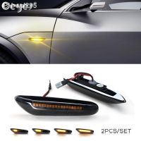 2PCS Smoke Lens Dynamic Flowing LED Turn Signal Side Marker Light Blinker For BMW E60 E61 E90 E91 E92 E93 E81 E82 E88 E46 X3 X1