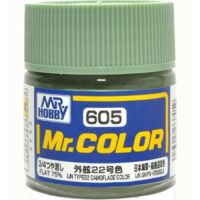 สีสูตรทินเนอร์ Mr.Hobby สีกันเซ่ C605 IJN TYPE22 CAMOFLAGE COLOR (FLAT 75%) 10ml