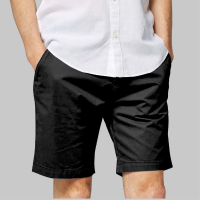 Shorts Man กางเกงขาสั้นผู้ชาย สีดำ (เอวตะขอ)