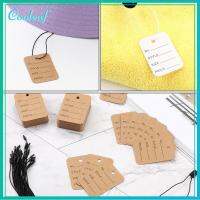 COOLEAF 500/1000PCS รัด ล็อคสแน็ป ฟิตติ้ง ค้าปลีก แฮงแท็กสตริง ป้ายเสื้อผ้า ป้ายราคา แฮงแท็ก