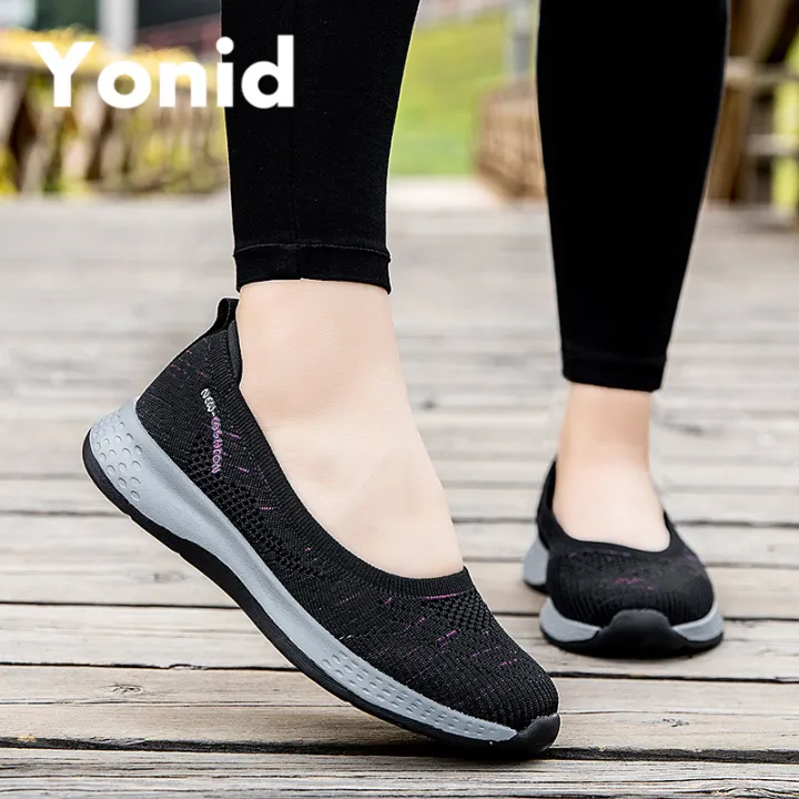 Lunqiu Yonid Woman's Sneakers Running Shoes Women Casual Loafers ...