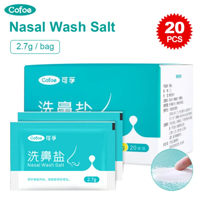 Cofoe 20pcs 27g 45g Nasal Wash Salt Irrigation 09 Saline Nose