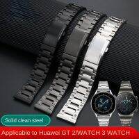 สายนาฬิกาโลหะสแตนเลสสตีลสายเหล็กเหมาะสำหรับ Huawei GT/GT2/WATCH3เหมาะสำหรับ Samsung Galaxy Amazfit Fit GTR เหมาะกับสายนาฬิกาข้อมือ Casio Seiko