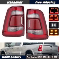 Oiozkhjue 528มาแรง,ไฟท้ายสำหรับ Dodge RAM 1500 2019 2020 LED 2021ไฟท้ายรถยนต์การเตือนหยุดเบรคไฟตัดหมอกเลี้ยวสัญญาณไฟอุปกรณ์เสริมรถยนต์