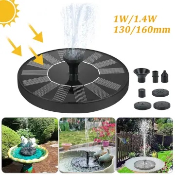 Solar Powered Mini Water Fountain - Best Price in Singapore - Jan