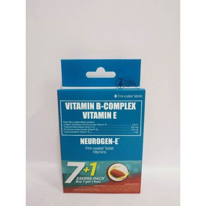 NEUROGEN E Vitamin B Complex Vitamin E 7 1 Tablets Per Pack EXP 2024