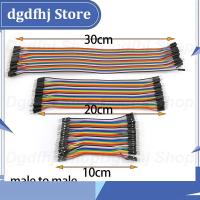 Dgdfhj Shop 10CM/20CM/30CM 40 Pin Line Male to Male Jumper Wire Line Eclectic Cable Cord for Arduino DIY