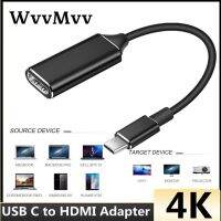 {LUNA อุปกรณ์อิเล็กทรอนิกส์} USB C เพื่อหัวแปลงสัญญาณ HDMI สายฟ้าชนิด4K 60Hz 3สำหรับ iPad แมคบุ๊กโปรแอร์ Samsung Galaxy S10/S9 USB-C