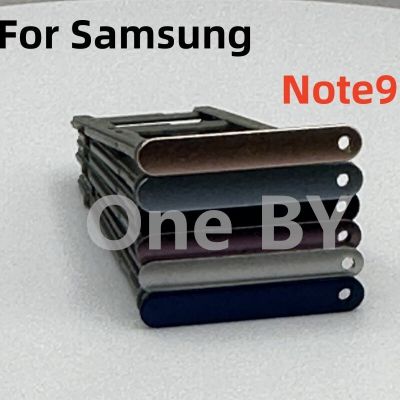 ถาดใส่ซิมการ์ดแบบคู่อะไหล่สำหรับ Samsung Galaxy Note 9 N960F N960และ Note 9