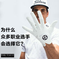 FOOTJOY ถุงมือกอล์ฟ GTXtreme,ถุงมือกอล์ฟหนังผู้ชายระบายอากาศได้ดีทนทานต่อการฉีกขาดซ้ายและขวา