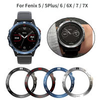 สำหรับ Garmin Fenix 7 7X 5Plus 6 6X Pro สมาร์ทวอทช์แหวนกรอบสไตล์ฝาเคสแหวนโลหะป้องกันรอยขีดข่วน