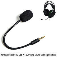 อะไหล่ไมโครโฟน3.5มม. ไมโครโฟนสำหรับ Razer Electra V2 USB ชุดหูฟังเล่นเกมเสียงรอบทิศทาง7.1