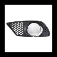 Car Front Left Bumper Fog Light Grille Fog Lamp Grill Cover with Chrome Frame for Benz C-Cl W204 2008-2010