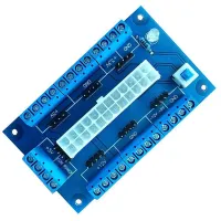 PC 24/20Pin ATX DC Power Supply Breakout Board Module Adapter DIY Accessories Module Durable