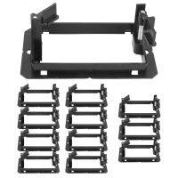 12 Pcs Single Gang (1-Gang) Low Voltage Wallplate Mounting Bracket - Black