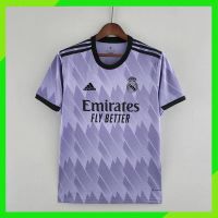 ✔ เสื้อกีฬาแขนสั้น ลายทีมฟุตบอล Real Madrid 22 23 Real Madrid AAA สีม่วง คุณภาพสูง สําหรับผู้ชาย