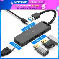 Vention Usb ฮับ3.0พอร์ต4หลาย Splitter ความเร็วสูง Otg สำหรับอะแดปเตอร์แล็ปท็อป Pc