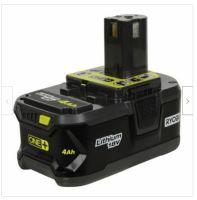 (ส่งด่วน,แบตแท้) แบตเตอรี่ลิเธียม 4 AH. Ryobi 18V ของแท้ Genuine NEW Ryobi P197 ONE+ 4.0Ah