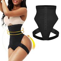 （A Beautiful） 2 In 1 Women Shapewear High Waist Hip Lift PantsShapewear Underwear Cuffed Tummy TrainerPlus Size Underwear