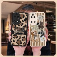 creative soft shell Phone Case For Huawei P50/P50E Cartoon couple leather Dirt-resistant protective luxurious advanced