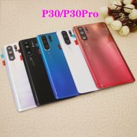 ฝาครอบกระจกสำหรับ Huawei P30/ P 30 Pro,เคสแบตเตอรี่ประตูหลังสำหรับ P30ฝาหลังปิดโทรศัพท์พร้อมเลนส์กระจกกล้องถ่ายรูป + สติกเกอร์