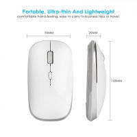 Wireless Computer Mouse, 2.4G Slim Portable Computer Mice with Nano Receiver for Notebook, PC, Laptop,