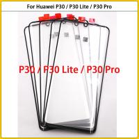 For Huawei P30 P30 Pro ELE L09 P30 Lite Nova 4E Touch Screen LCD Display Front Glass Panel Lens TouchScreen Outer Glass Cover