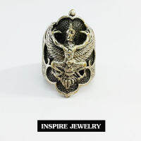 Inspire Jewelry ,แหวนรูปพญาครุฑ หล่อด้วยทองเหลือง รมดำ งาน Design  สวยหรูสำหรับคนพิเศษ ใส่เอง เป็นของขวัญของฝาก วาเลนไทน์ วันเกิด ตรุษจีนฯลฯ