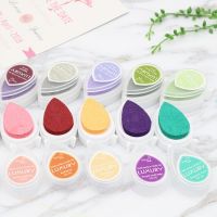 【CC】 Multicolor Drop Non-Toxic Pigment Ink Chalk Inks for Scrapbooking Stamping Painting Kids