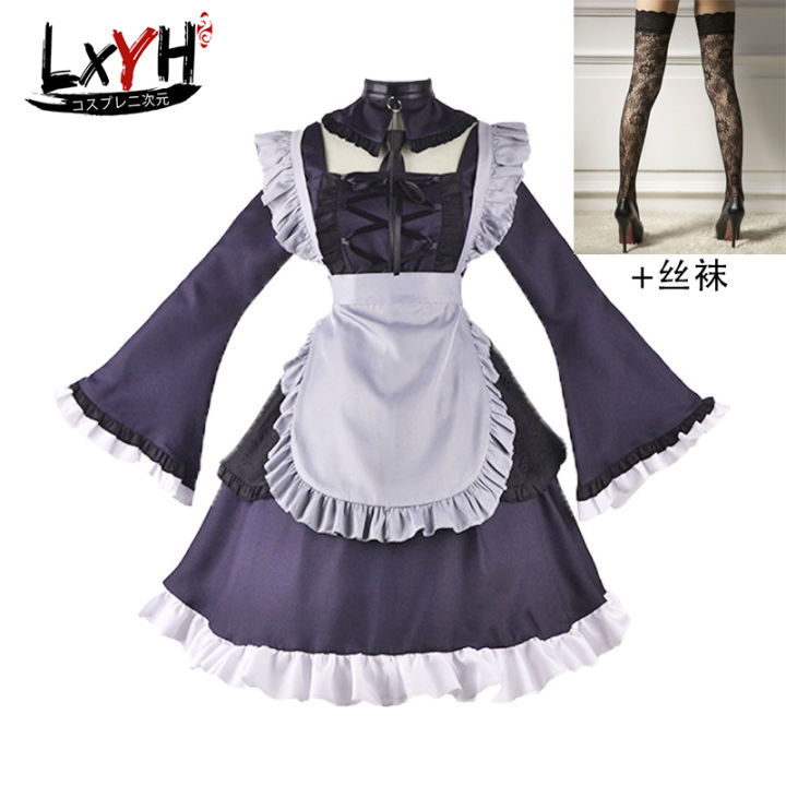 lxyh-coser-king-anime-my-dress-up-darling-kitagawa-marin-แม่บ้าน-cosplay-เสื้อผ้า-ชุดอนิเมะแม่บ้านร้านอาหารแม่บ้าน-ชุดฮัลโลวีน-ชุดคอสเพลย์