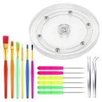 【hot】卐✸  15 Pcs Cookie Decorating Supplies Turntable Brushes Scriber Needles for Baking Tools