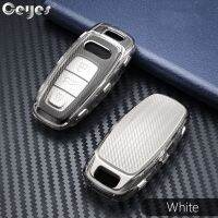 อุปกรณ์เสริมสายกระเป๋าครอบ Kunci Remote Mobil TPU เคสสำหรับ Audi A6 A7 A8อีทรอน Q5 Q8 C8 D5