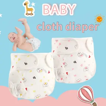 Baby Reusable Diapers Panties 100% Cotton Waterproof Infant Nappies Newborn  Training Pant Cloth Diaper Washable Breathable Nappy