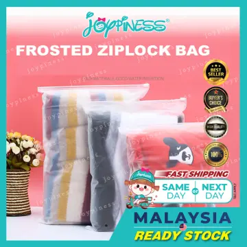 10pcs PVC Self Sealing Plastic Jewelry Zip Lock Bags Thick Clear