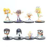 8ชิ้น/ล็อต The Loud House 5-8ซม. Mini Figure Lincoln Lori Leni Lily Family Figura ตุ๊กตา PVC มาใหม่ล่าสุด