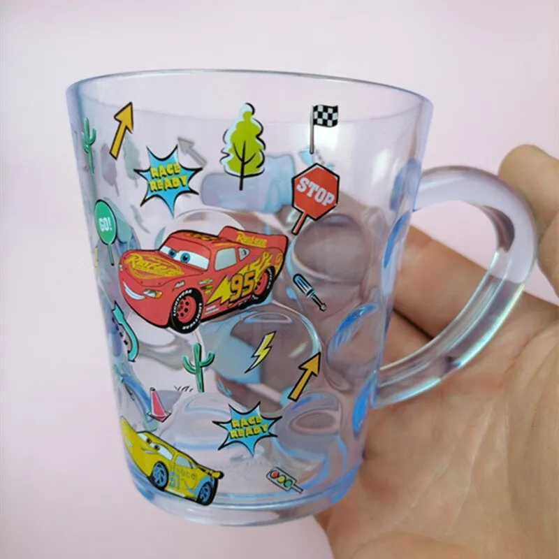 Disney Princess Cups Frozen 2 Elsa Mickey Mouse Milk Cup AS Crystal Cup  Kids Toothglass Cartoon Pixar Mermaid Minnie Mouse Cup